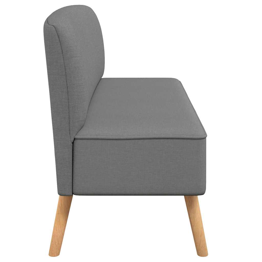 stofsofa 117x55,5x77 cm lysegrå