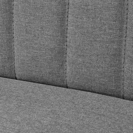 stofsofa 117x55,5x77 cm lysegrå