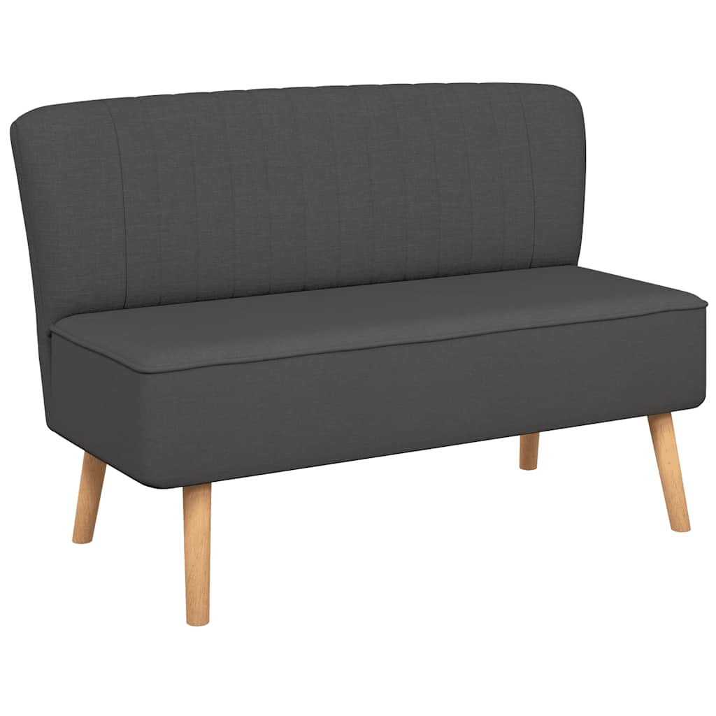 sofa i stof 117x55,5x77 cm mørkegrå