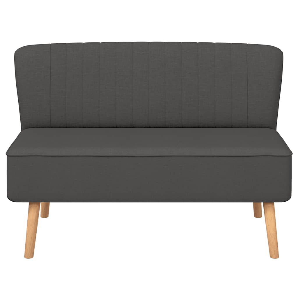 sofa i stof 117x55,5x77 cm mørkegrå