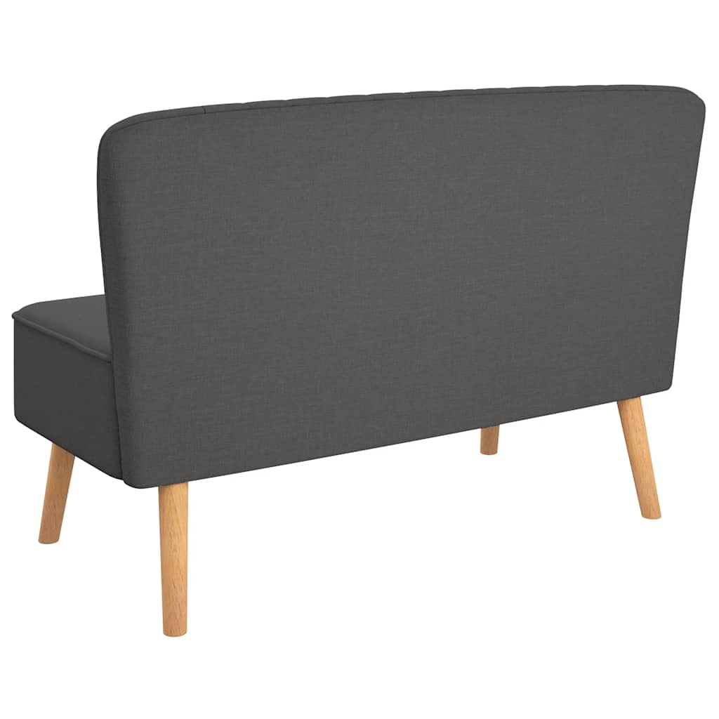 sofa i stof 117x55,5x77 cm mørkegrå