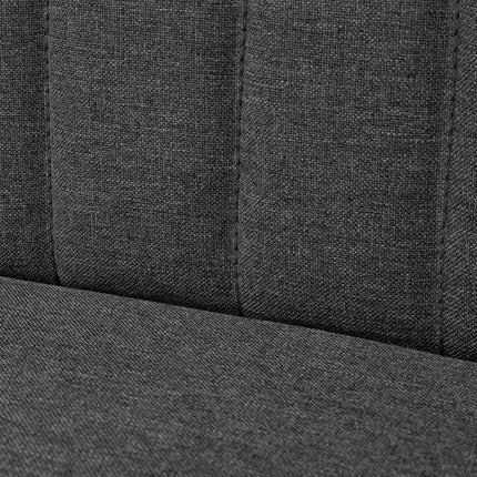 sofa i stof 117x55,5x77 cm mørkegrå