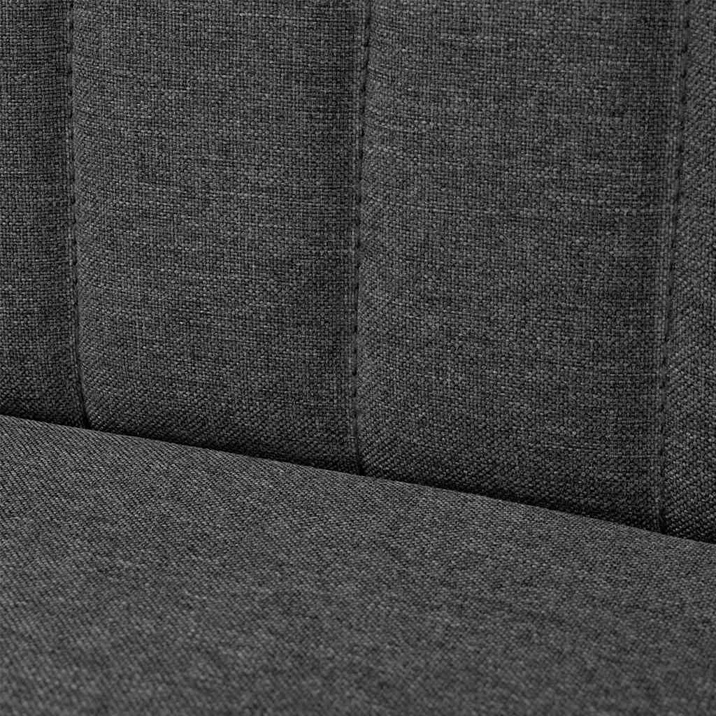 sofa i stof 117x55,5x77 cm mørkegrå