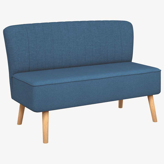 stofsofa 117 x 55,5 x 77 cm blå