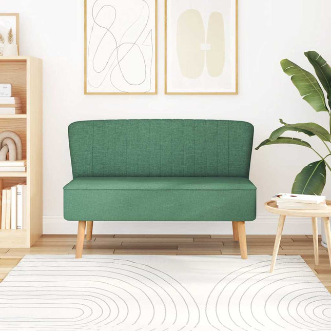 stofsofa 117x55,5x77 cm grøn
