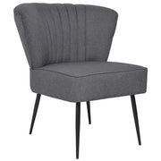 cocktailstol stof mørkegrå