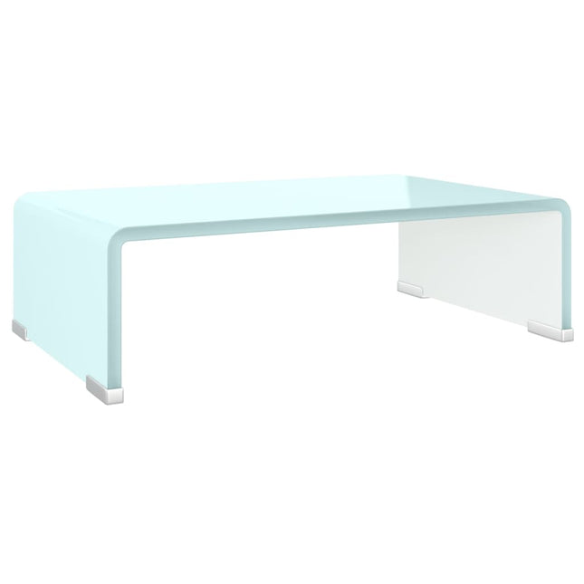 tv-stativ/skærmforhøjer 40x25x11 cm glas grøn