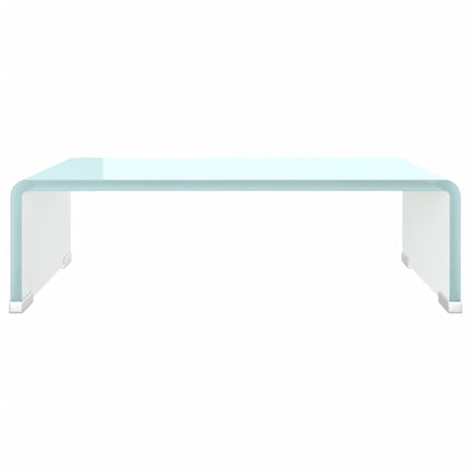 tv-stativ/skærmforhøjer 40x25x11 cm glas grøn