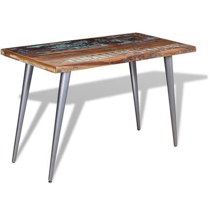 spisebord 120x60x76 cm massivt genbrugstræ