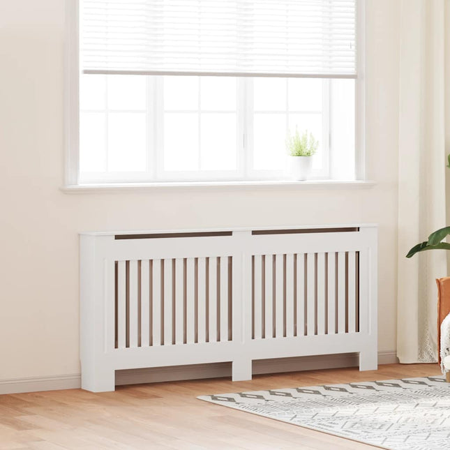 radiatorskjuler hvid konstrueret træ 172 cm