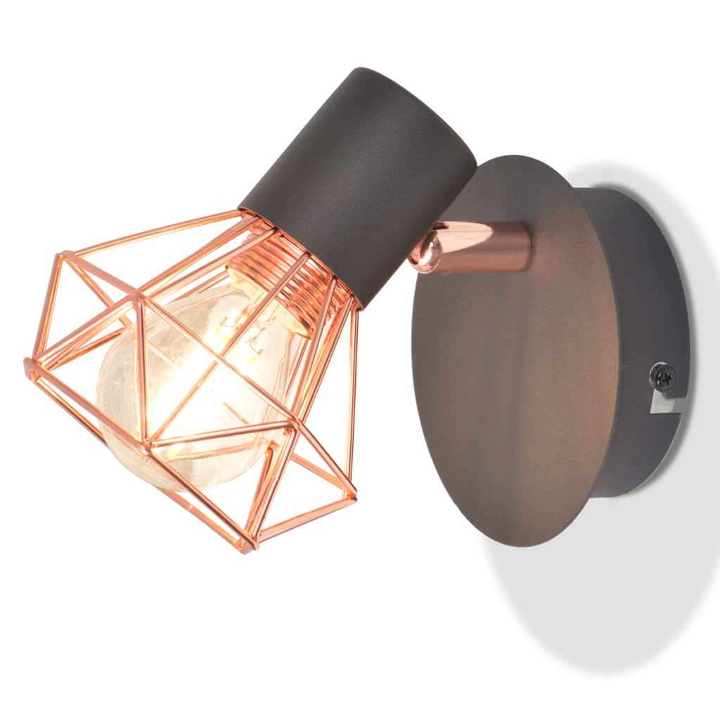 væglamper 2 stk. med 2 LED-pærer 8 W