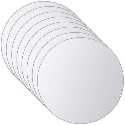 rund spejlflise 8 stk. glas