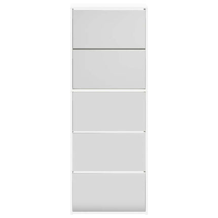 skoskab 5 rum 63x17x169,5 cm spejlhvid