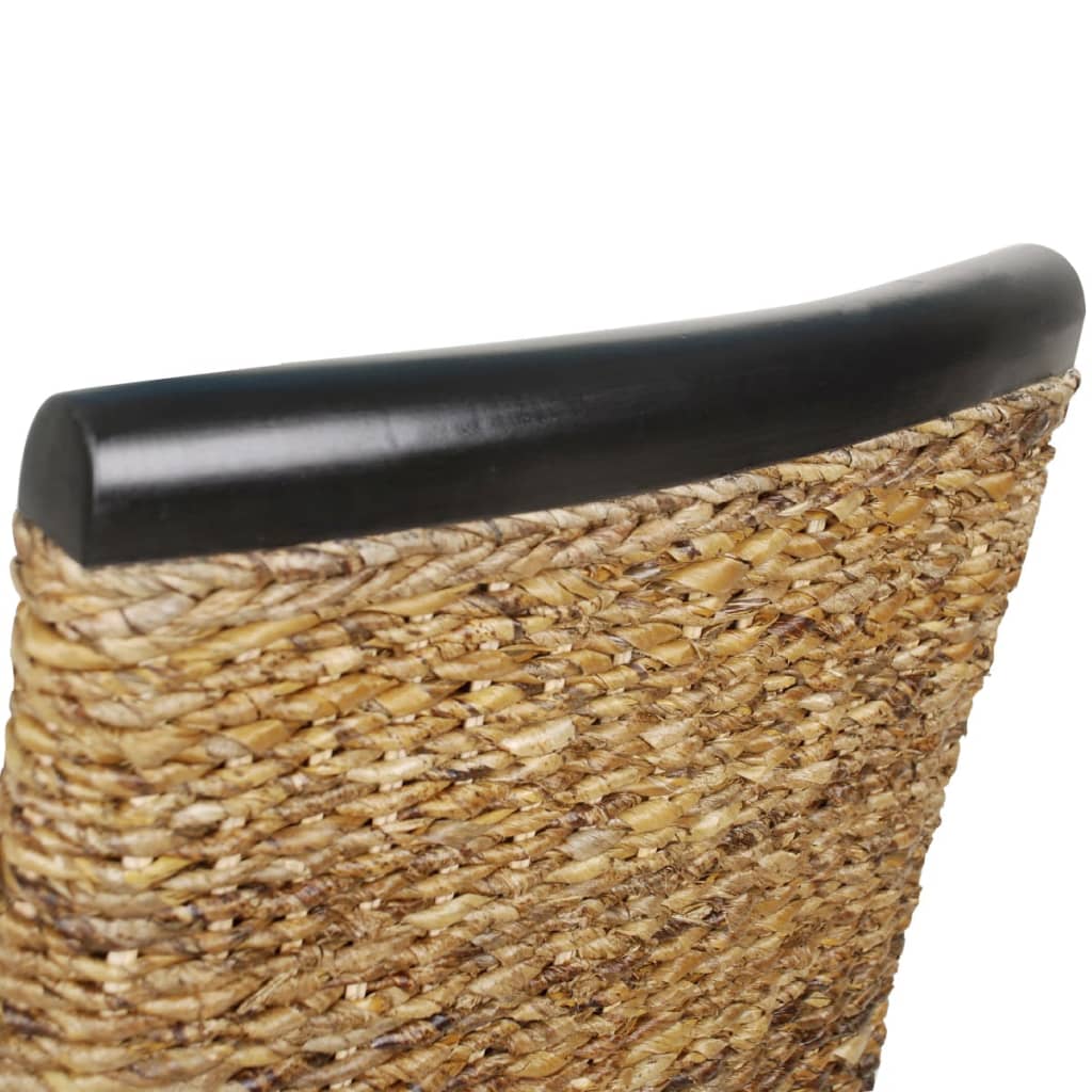 spisebordsstole 4 stk. abaca og massivt mangotræ