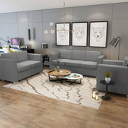 sofasæt i tre dele stof lysegrå