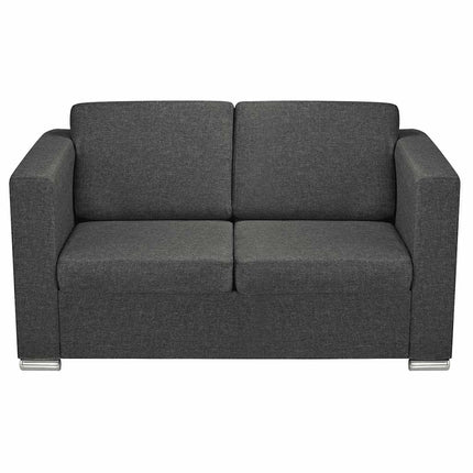 sofasæt i to dele stof mørkegrå