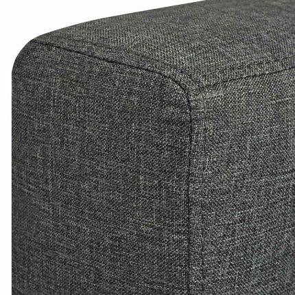 sofasæt i to dele stof mørkegrå