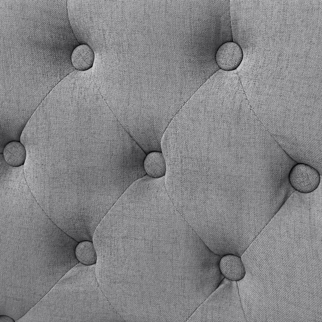 spisebordsstole 4 stk. stof lysegrå