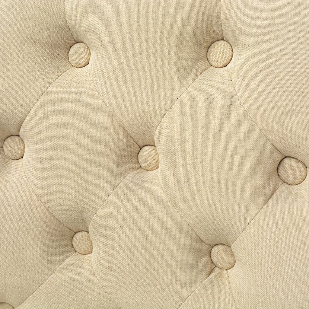 spisebordsstole 4 stk. stof cremefarvet