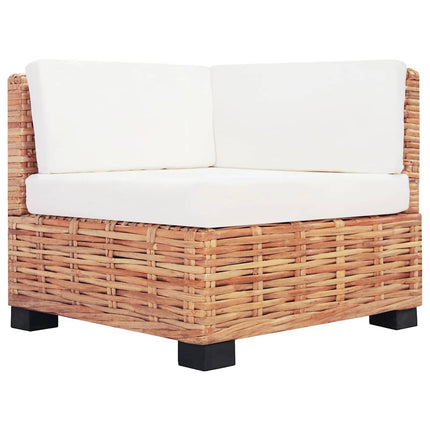 sofasæt 27 dele naturlig rattan