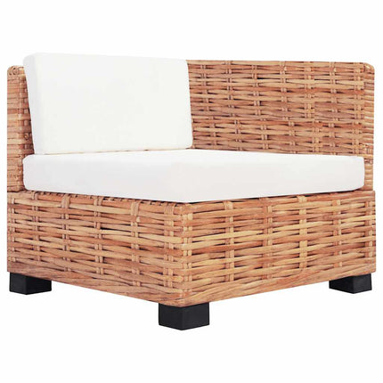 sofasæt 14 dele naturlig rattan