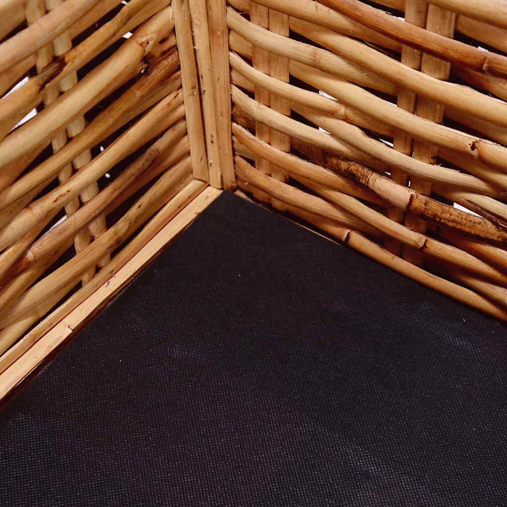 3-personers sofa naturlig rattan