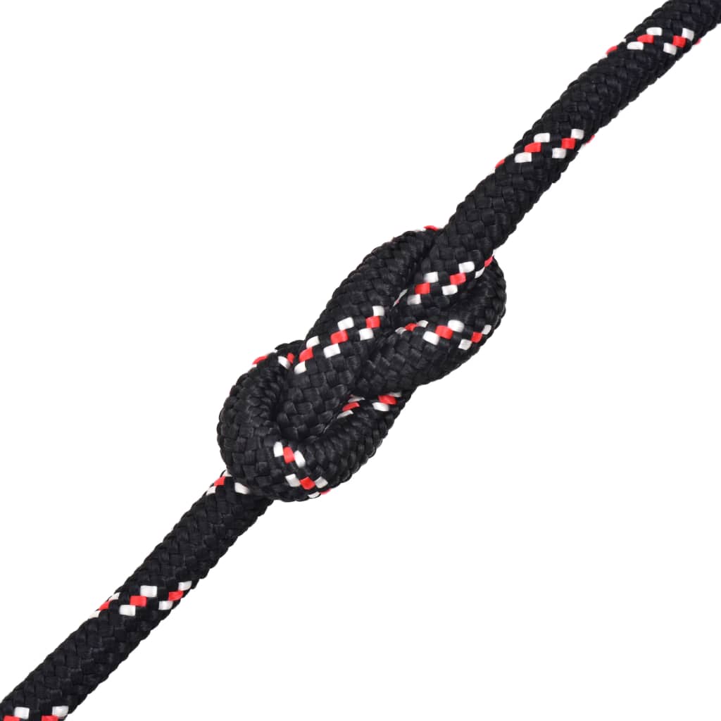 marinereb i polypropylen 6 mm 100 m sort