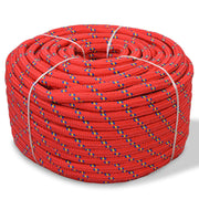 marinereb i polypropylen 8 mm 100 m rød