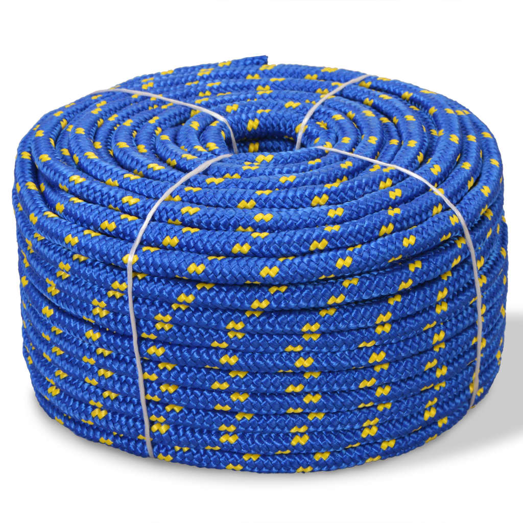 marinereb polypropylen 14 mm 50 m blå