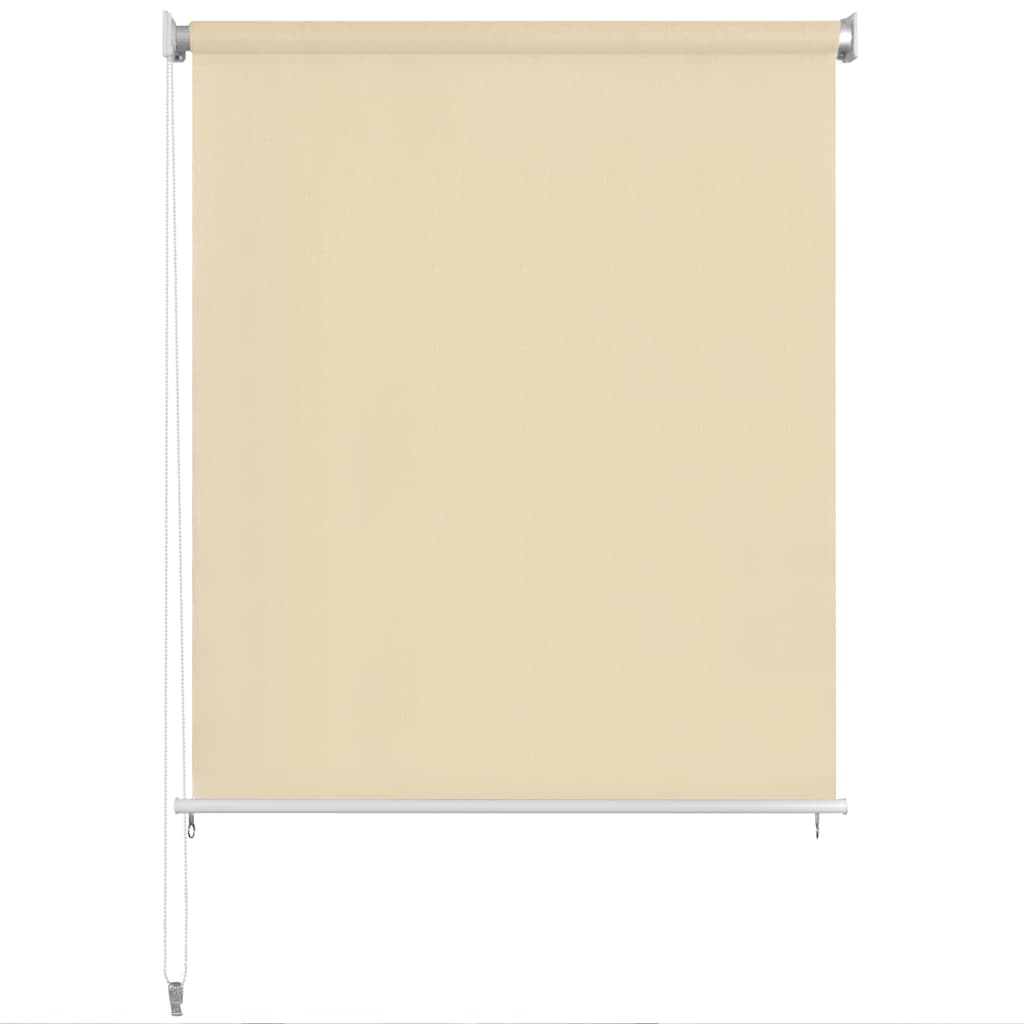 udendørs rullegardin 140 x 140 cm cremefarvet