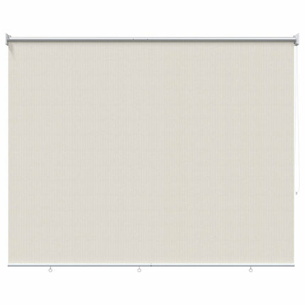 udendørs rullegardin 185 (B) x 140 (H) cm cremefarvet