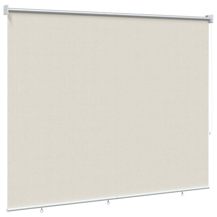 udendørs rullegardin 185 (B) x 140 (H) cm cremefarvet