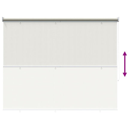 udendørs rullegardin 185 (B) x 140 (H) cm cremefarvet