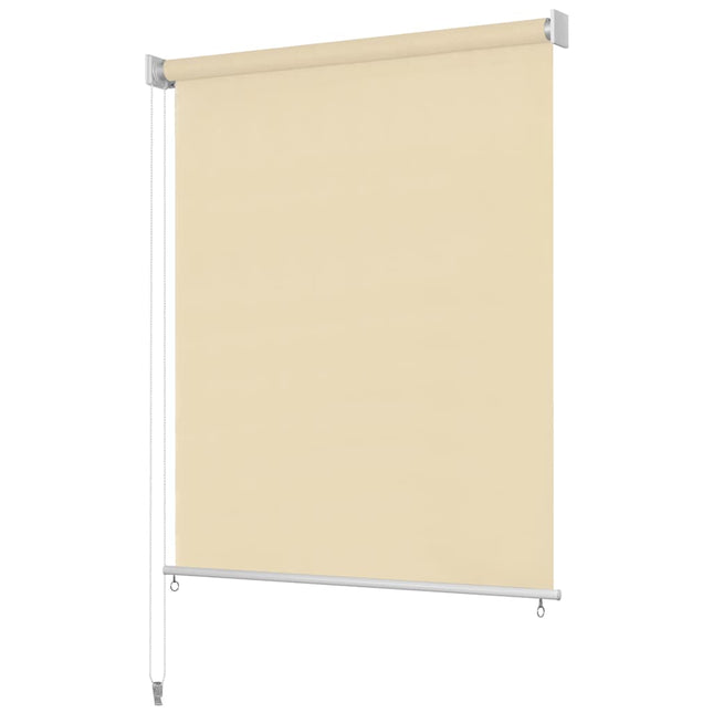 udendørs rullegardin 225 (B) x 140 (H) cm cremefarvet