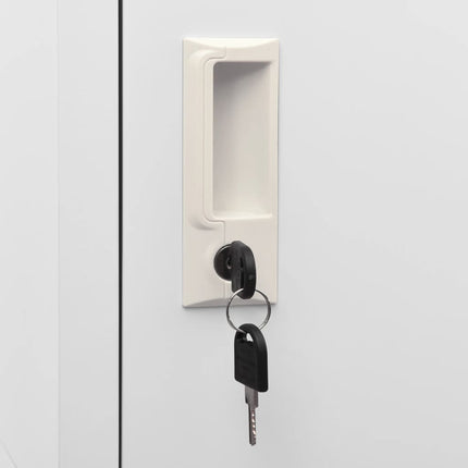 lockerskab med tre rum 38x45x180 cm