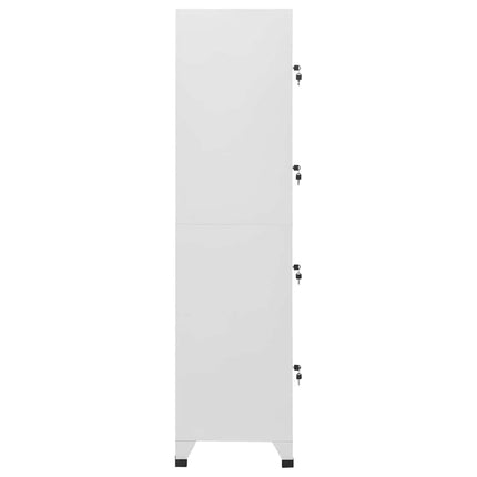 lockerskab med fire rum 38x45x180 cm
