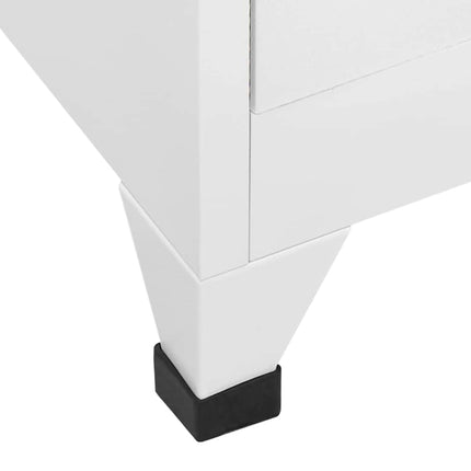 lockerskab med fire rum 38x45x180 cm