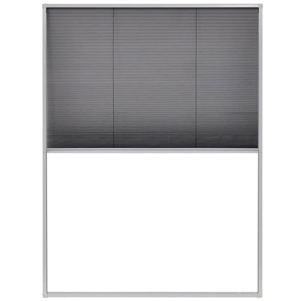 plisseret insektnet til vinduer aluminium 60 x 80 cm