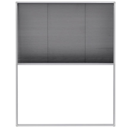 plisseret insektnet til vinduer aluminium 80 x 100 cm
