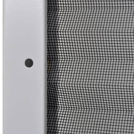 plisseret insektnet til vinduer aluminium 80 x 120 cm