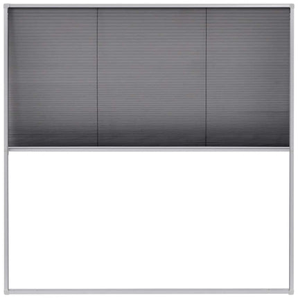 plisseret insektnet til vinduer aluminium 120 x 120 cm