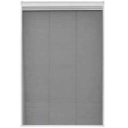 plisseret insektnet til vinduer aluminium 80 x 120 cm med afskygning