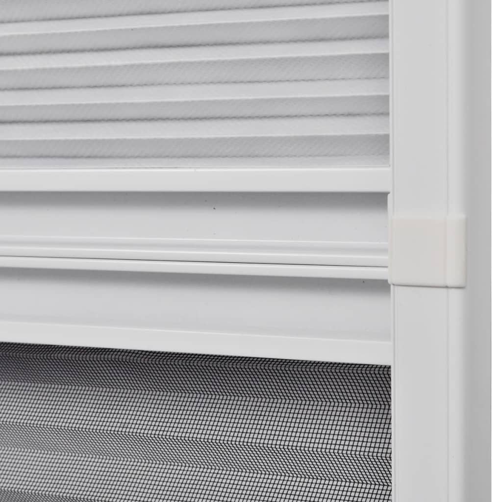plisseret insektnet til vinduer aluminium 80 x 120 cm med afskygning