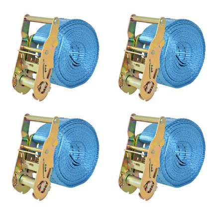 surringsbånd 4 stk. 2 ton 6 m x 38 mm blå