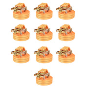 surringsbånd 10 stk. 1 ton 6 m x 38 mm orange