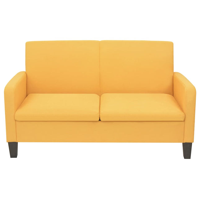 2-personers sofa 135 x 65 x 76 cm gul