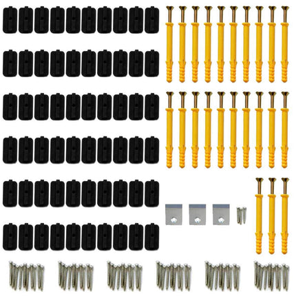 Dækbræt 4 pcs Brun WPC