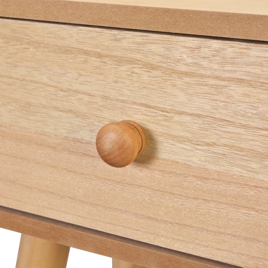 sengebord 2 stk. massivt fyrretræ 40 x 30 x 61 cm brun