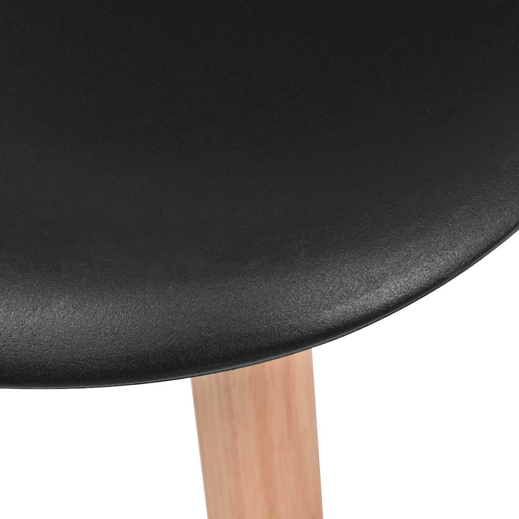 spisebordsstole 2 stk. plastik sort