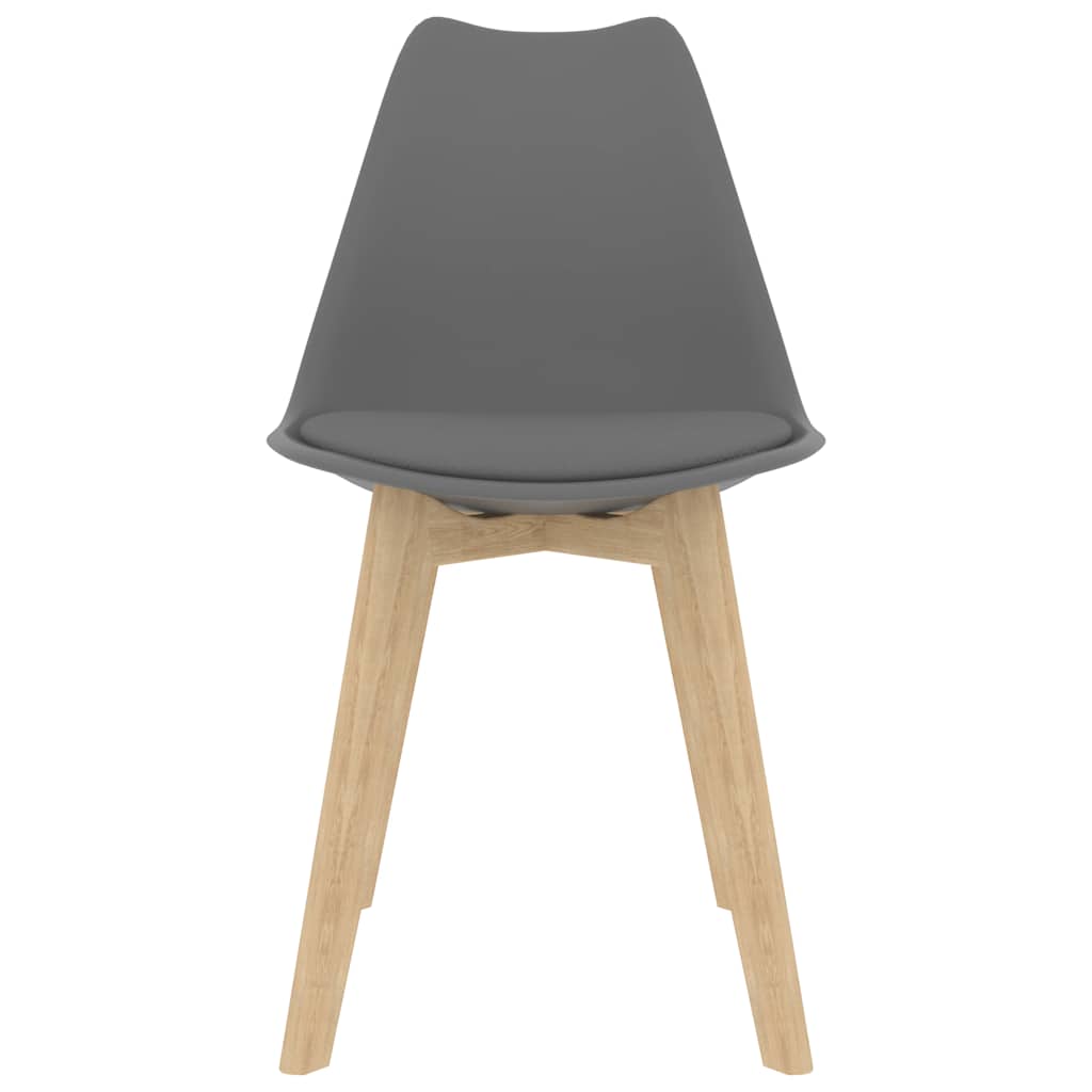 spisebordsstole 4 stk. plastik grå